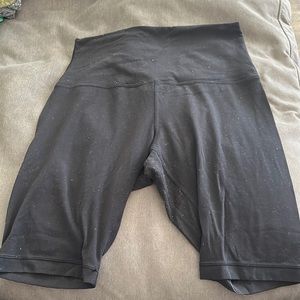 Black Lululemon align biker shorts size 10